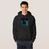Black Cat Swimming Chocolate Hoodie (Vorne ganz)