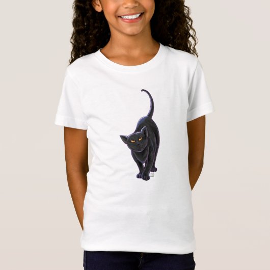 Black Cat T - Shirt (Vorderseite)