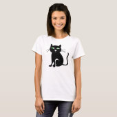 Black Cat T - Shirt (Vorne ganz)