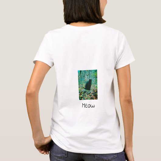 Black Cat T - Shirt (Rückseite)