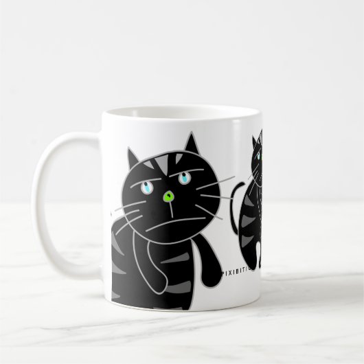 Black Cat Tasse (Links)