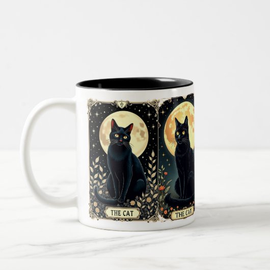 Black Cat Tasse Tarot Kaffee Cup Katzenjammer Gesc (Links)