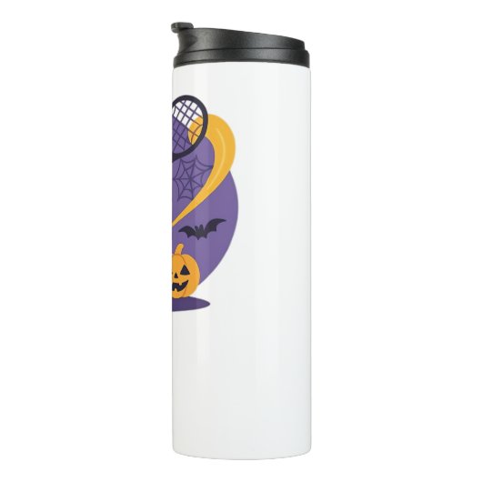 Black Cat Tennis servieren unverzichtbaren T - Shi Thermosbecher (Nach rechts gedreht)