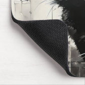 Black Cat Tinte Mousepad (Ecke)