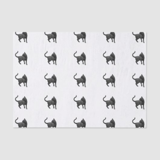 Black Cat Tissue Paper Seidenpapier (Vorderseite)