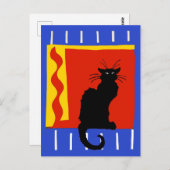 Black Cat to Flame Postkarte (Vorne/Hinten)