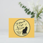 Black Cat Tonic Postkarte (Stehend Vorderseite)