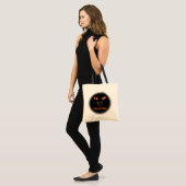 Black Cat Tote Bag Halloween Trick oder Treat Bag Tragetasche (Vorderseite (Model))