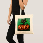 Black Cat Tote Bag Tragetasche (Vorderseite (Produkt))