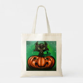 Black Cat Tote Bag Tragetasche (Rückseite)