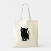 Black Cat Tote Bag Tragetasche (Rückseite)
