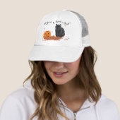 Black Cat Trick oder Treat Halloween Truckerkappe (Beispiel)