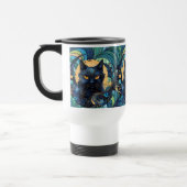 Black Cat und Celestial Moon Travel Mug Reisebecher (Links)