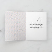 Black Cat und Dandelion Birthday Karte (Innenseite)