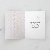 Black Cat und Dandelion Birthday Karte (Innenseite)