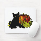 Black Cat und Pumpkin Mousepad (Mit Mouse)