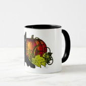Black Cat und Pumpkin Tasse (VorderseiteRechts)
