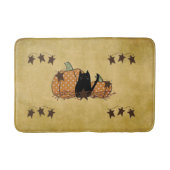 Black Cat und Pumpkins Bath Mat Badematte (Vorderseite)