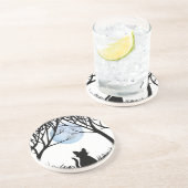 Black Cat Untersetzer Fat Cat Art Decke Cat Lover (Seite)