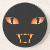 Black Cat Untersetzer Fun Halloween Evil Cat Decke (Vorne)