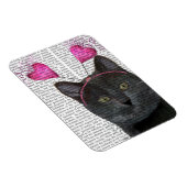 Black Cat Valentine Magnet (Rechte Seite)