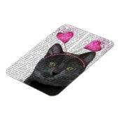 Black Cat Valentine Magnet (Linke Seite)
