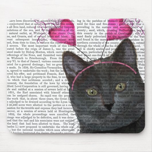 Black Cat Valentine Mousepad (Vorne)