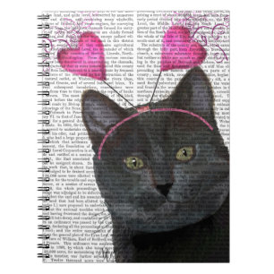 Black Cat Valentine Notizblock