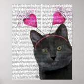 Black Cat Valentines Poster (Vorne)