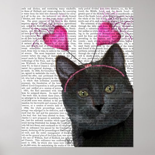 Black Cat Valentines Poster (Vorne)