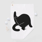 Black Cat versus Humans mp Golfhandtuch (Insitu)