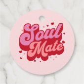 Black Cat Vintage Cat Valentine’s Day Geschenkanhänger (Rückseite)