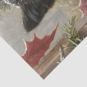 Black Cat Vintage Weihnachtsdekoupage Seidenpapier (Detail)