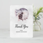 Black Cat von einem magischen Vollmond Danke (Stehend Vorderseite)