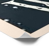 Black Cat Waschen Sie Ihre Paws Poster (Ecke)