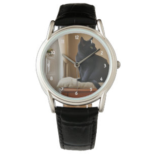 Black Cat Watch Armbanduhr