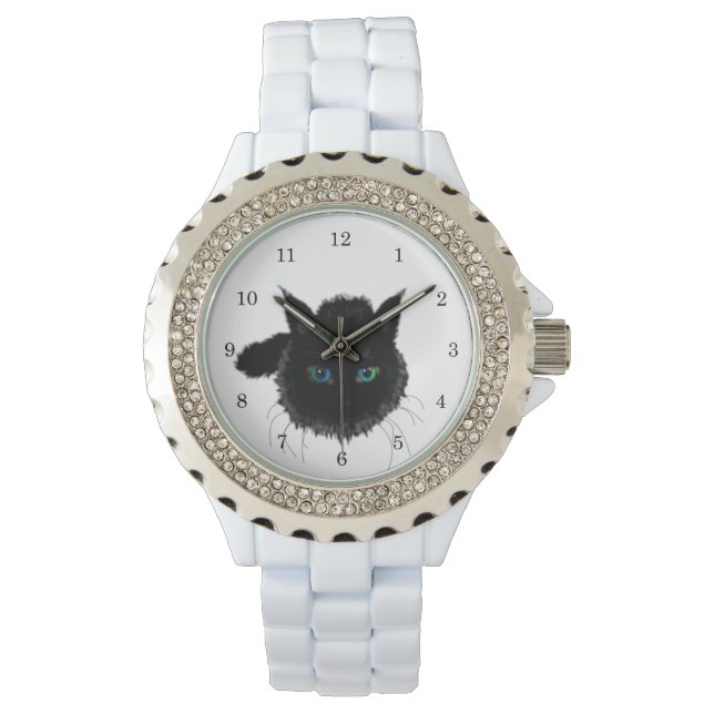 Black Cat Watch Armbanduhr (Vorderseite)