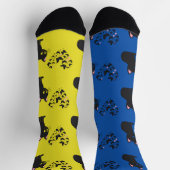 Black Cat Watching Butterfells Socken (Oben)