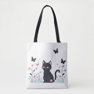 Black Cat Watching Butterfells Tasche