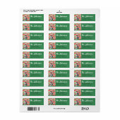 Black Cat Watermelon Summer Address Labels (Vorne)