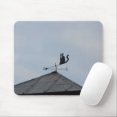 Black Cat Weather Vane Mousepad (Mit Mouse)