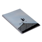 Black Cat Weather Vane Notizblock (Rechte Seite)