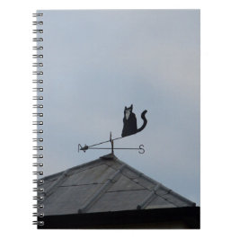 Black Cat Weather Vane Notizblock
