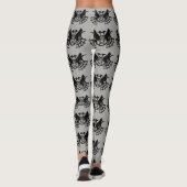 Black Cat Web Moon Witch laufen Joggen komfortabel Leggings (Rückseite)