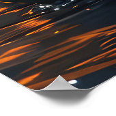 Black Cat Weihnachten Feierliche Reise Poster (Ecke)