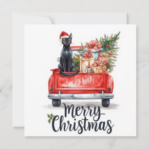 Black Cat Weihnachten für Katzen Liebhaber