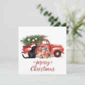 Black Cat Weihnachten für Katzen Liebhaber (Stehend Vorderseite)