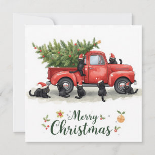 Black Cat Weihnachten für Katzen Liebhaber