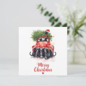 Black Cat Weihnachten für Katzen Liebhaber (Stehend Vorderseite)