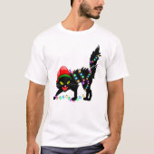 Black Cat Weihnachten - Männer T - Shirt (Vorderseite)